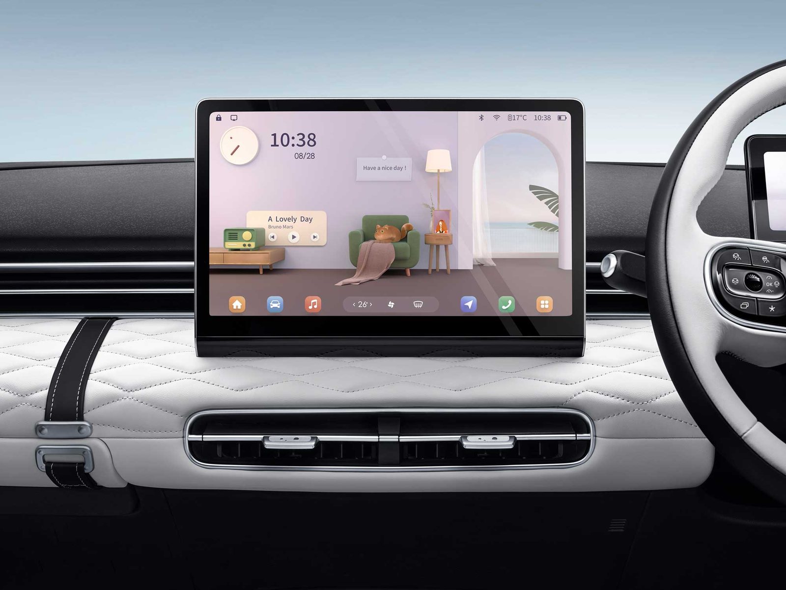 12.8″ infotainment screen