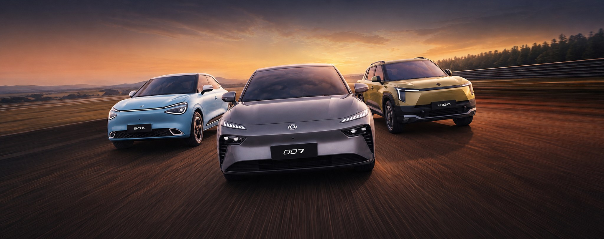 Dongfeng BOX, 007 and VIGO electric vehicles